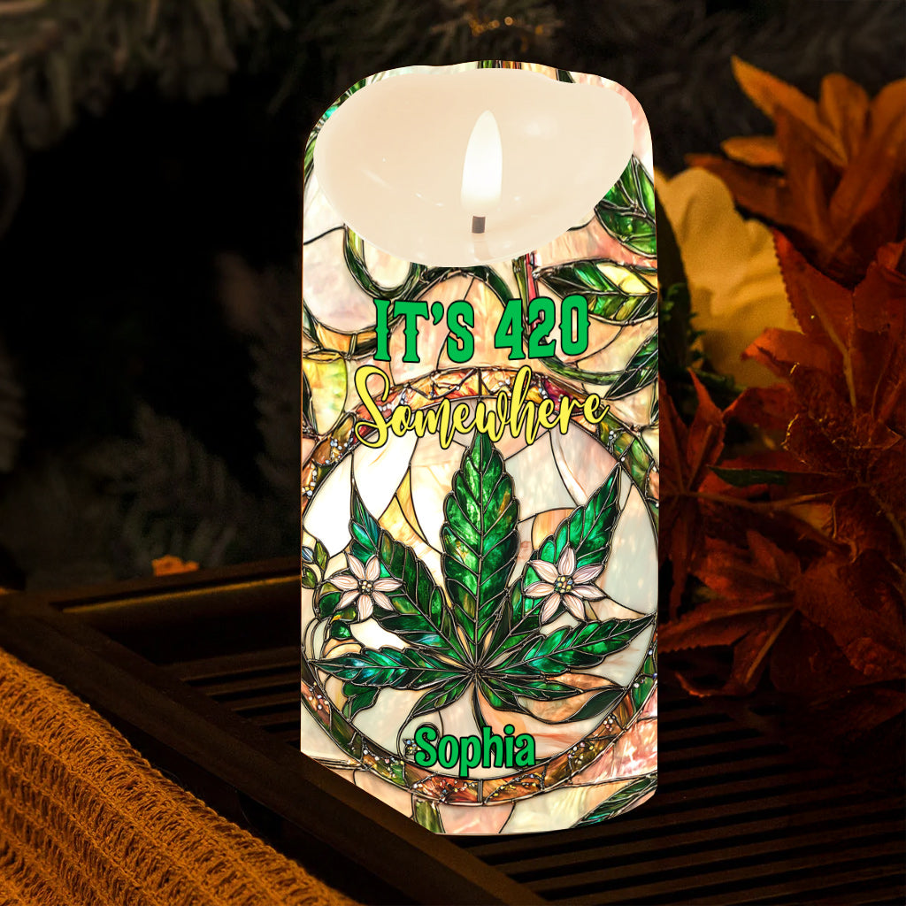 High Times - Personalized Weed Flameless Candle