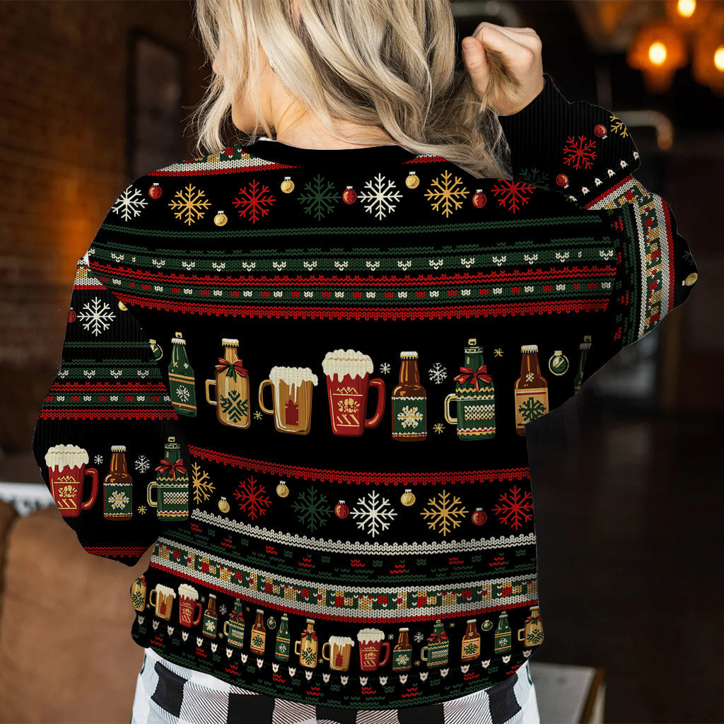 It's The Most Wonderful Time - Personalized Beer Ugly Sweater