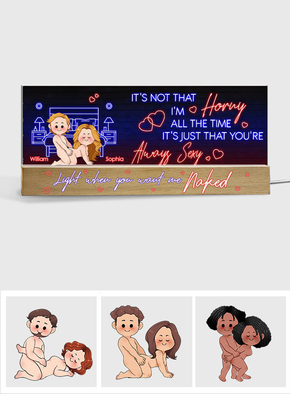 Turn Me On - Personalized Couple Custom LED Night Light