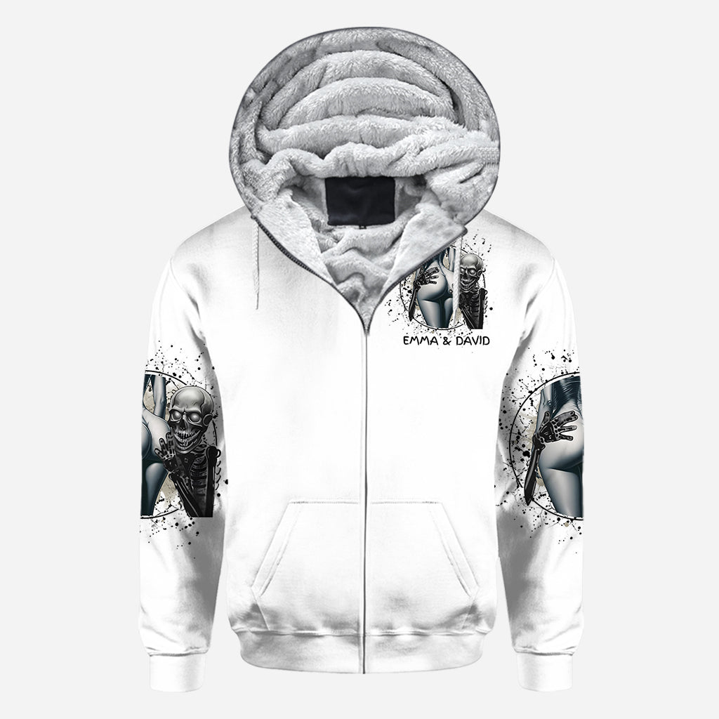 If The Booty Is Round I Gotta Pound - Personalized Skull All Over Shirt