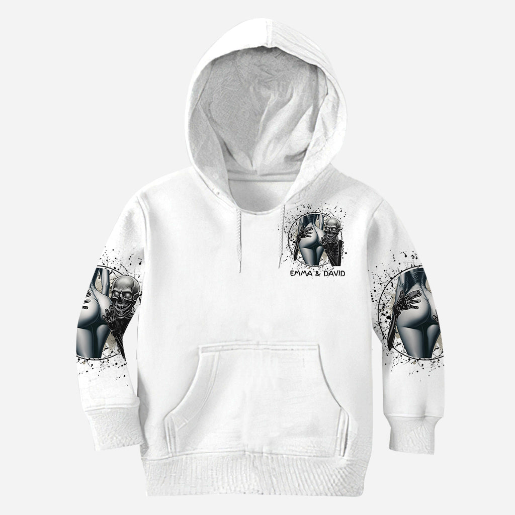 If The Booty Is Round I Gotta Pound - Personalized Skull All Over Shirt