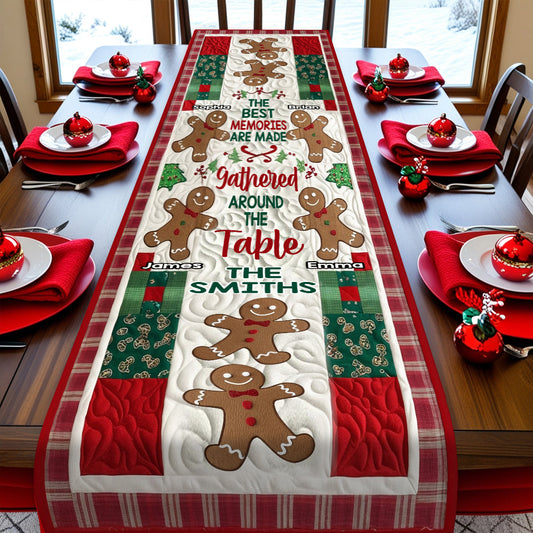 The Best Memories Are Made Around The Table - Personalized Family Table Runner