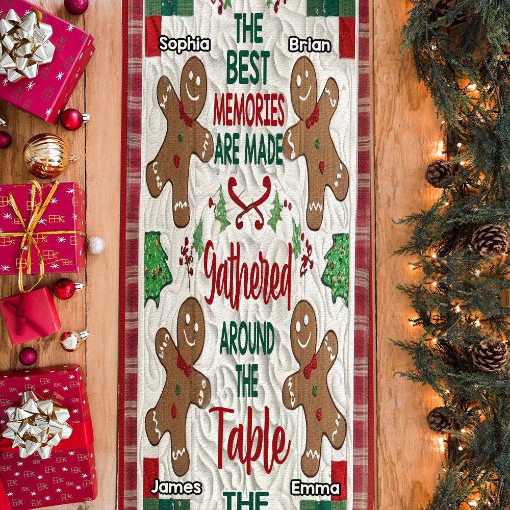 The Best Memories Are Made Around The Table - Personalized Family Table Runner
