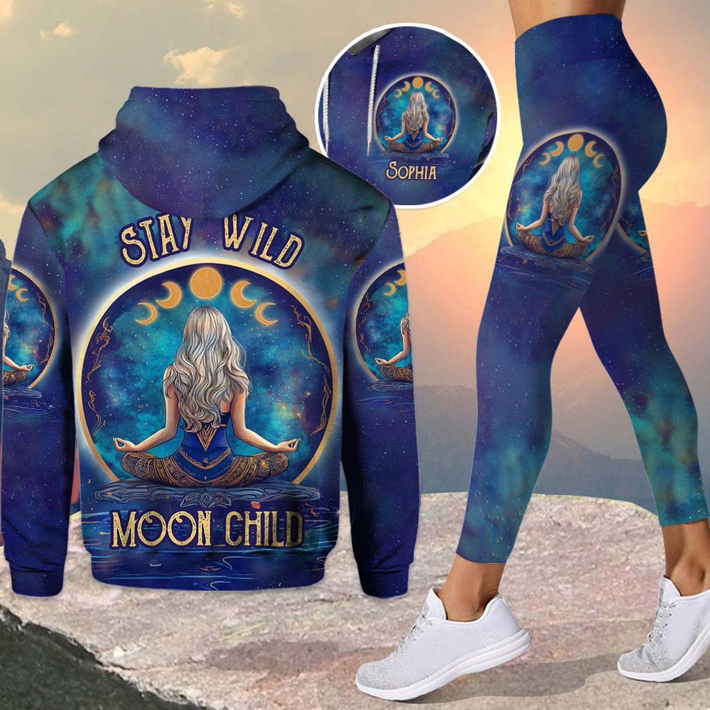 Moon Child - Personalized Yoga Hoodie and Leggings
