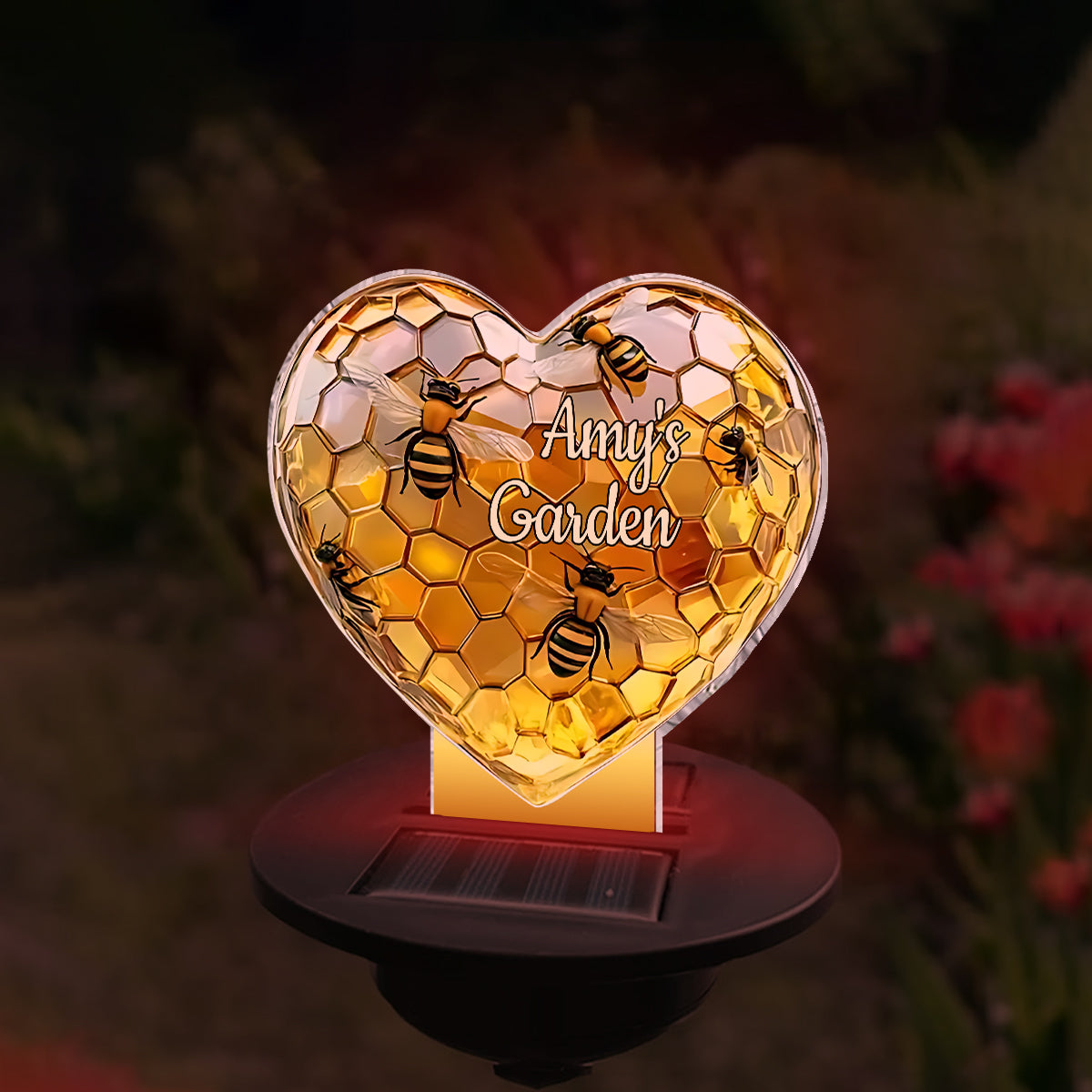 Sweetheart Hive - Personalized Gardening Garden Solar Light