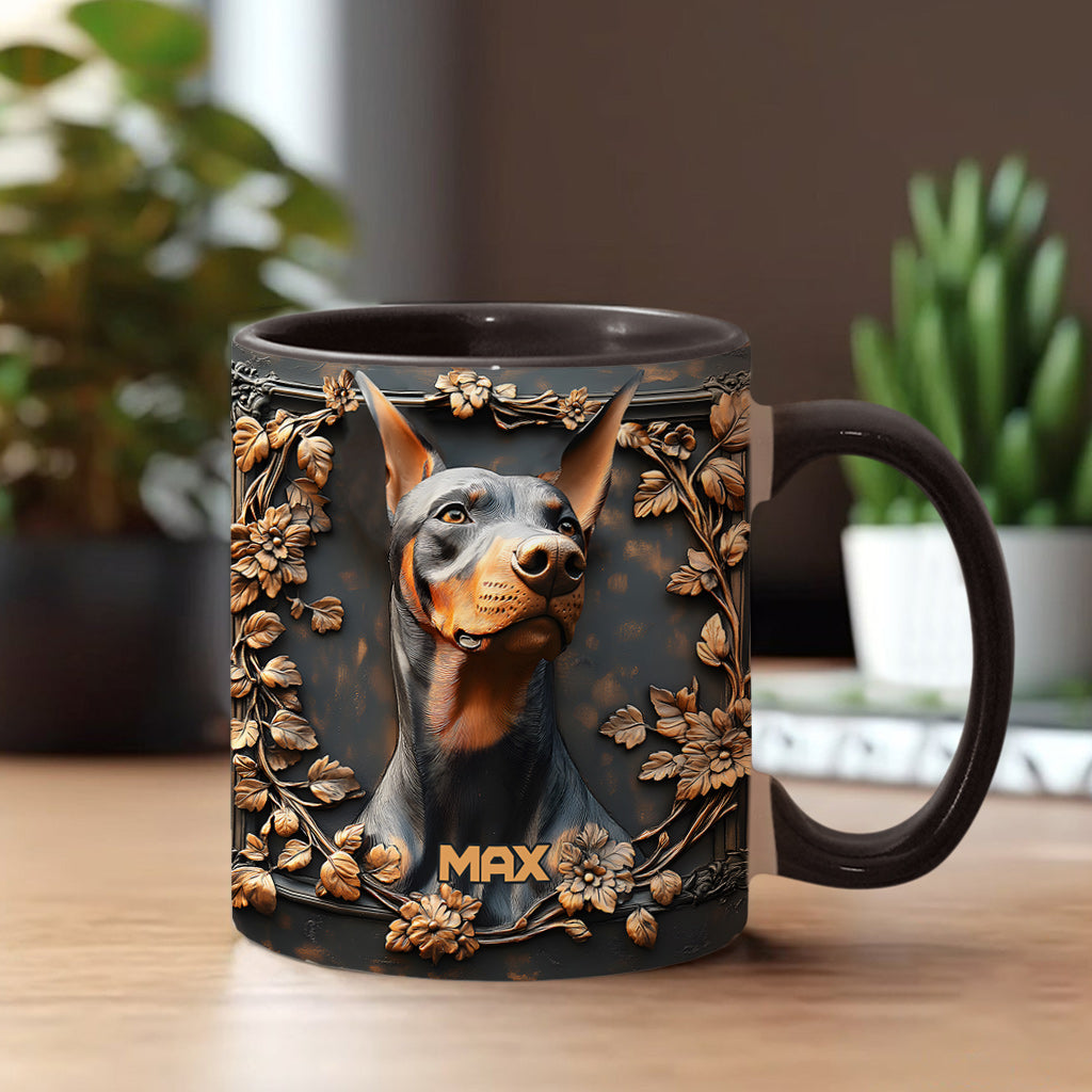 Strong Doberman - Personalized Dog Accent Mug