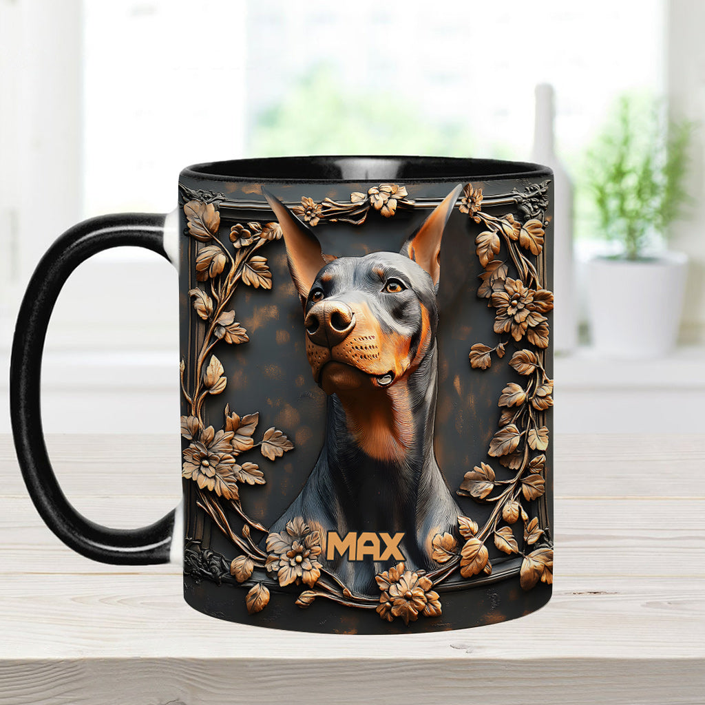 Strong Doberman - Personalized Dog Accent Mug