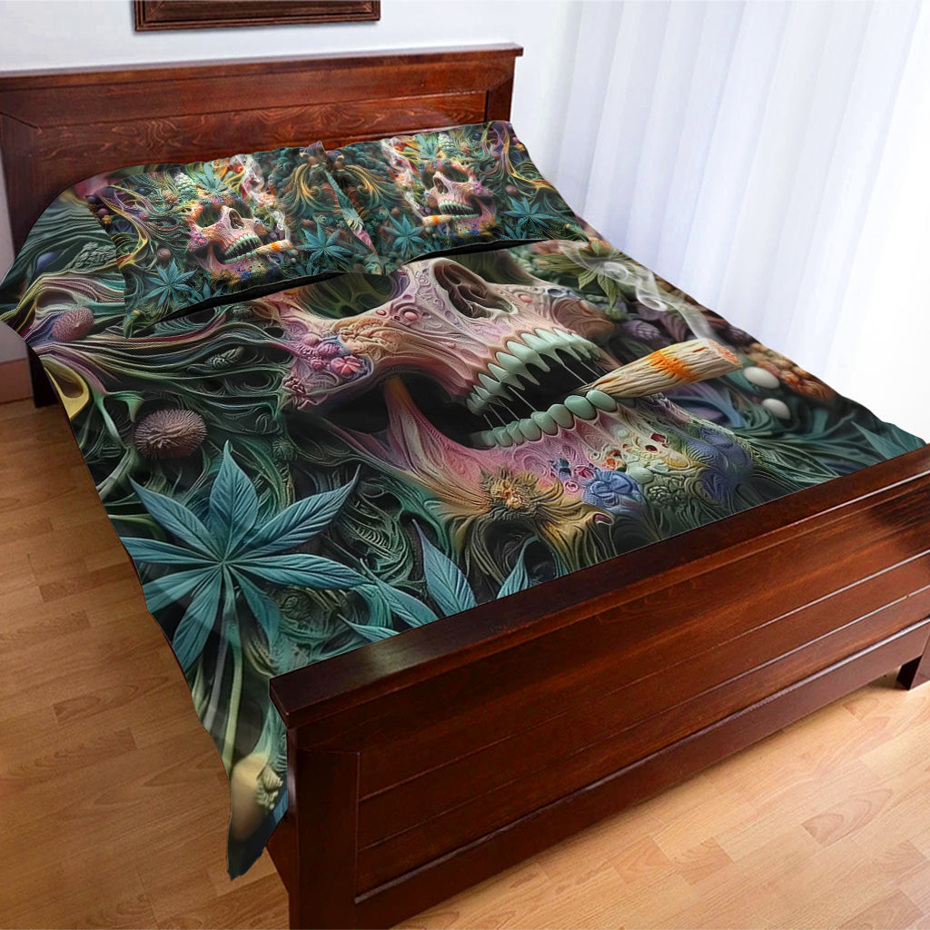Dope Skull - Personalized Weed Bedding Set