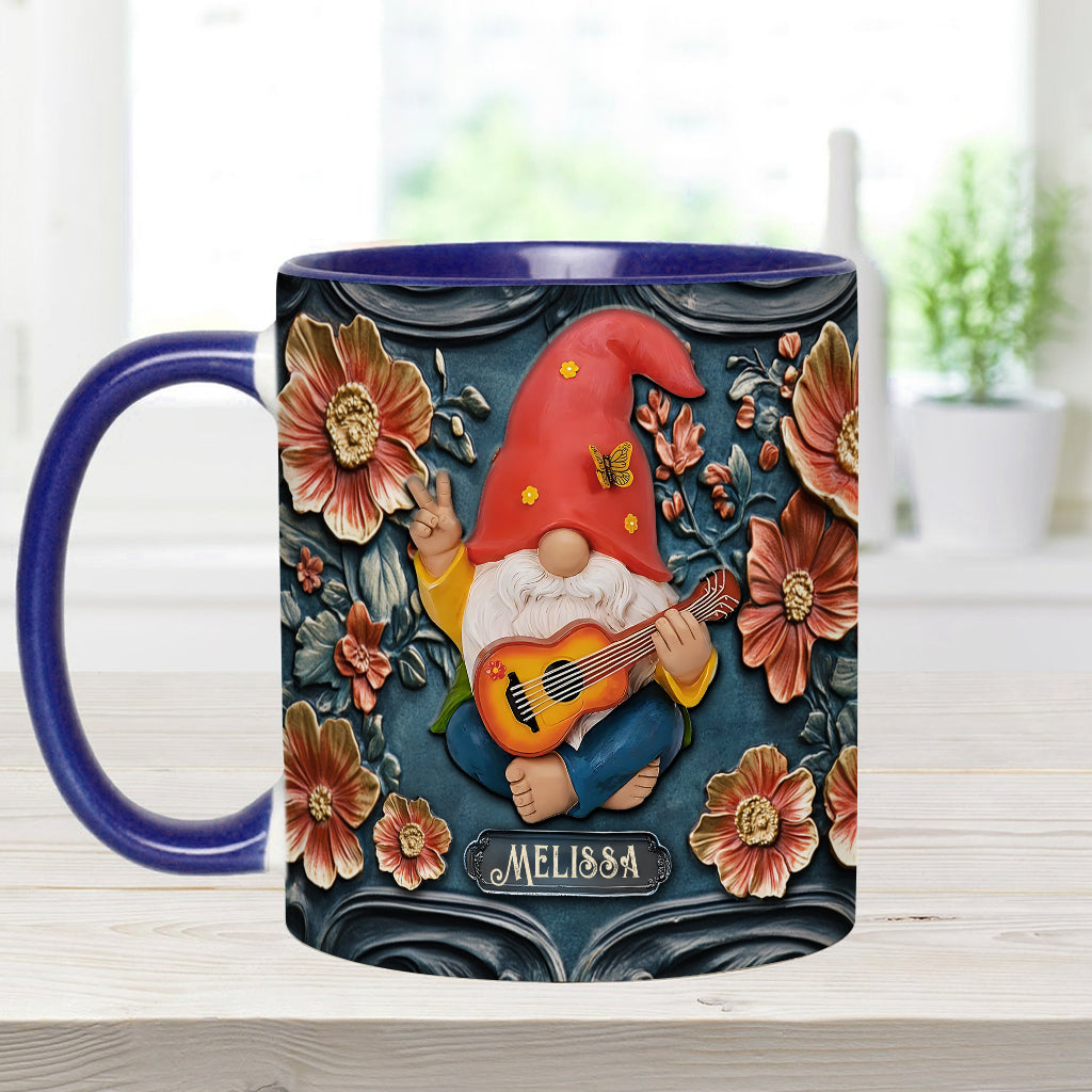 Live Like In Full Bloom - Personalized Hippie Accent Mug