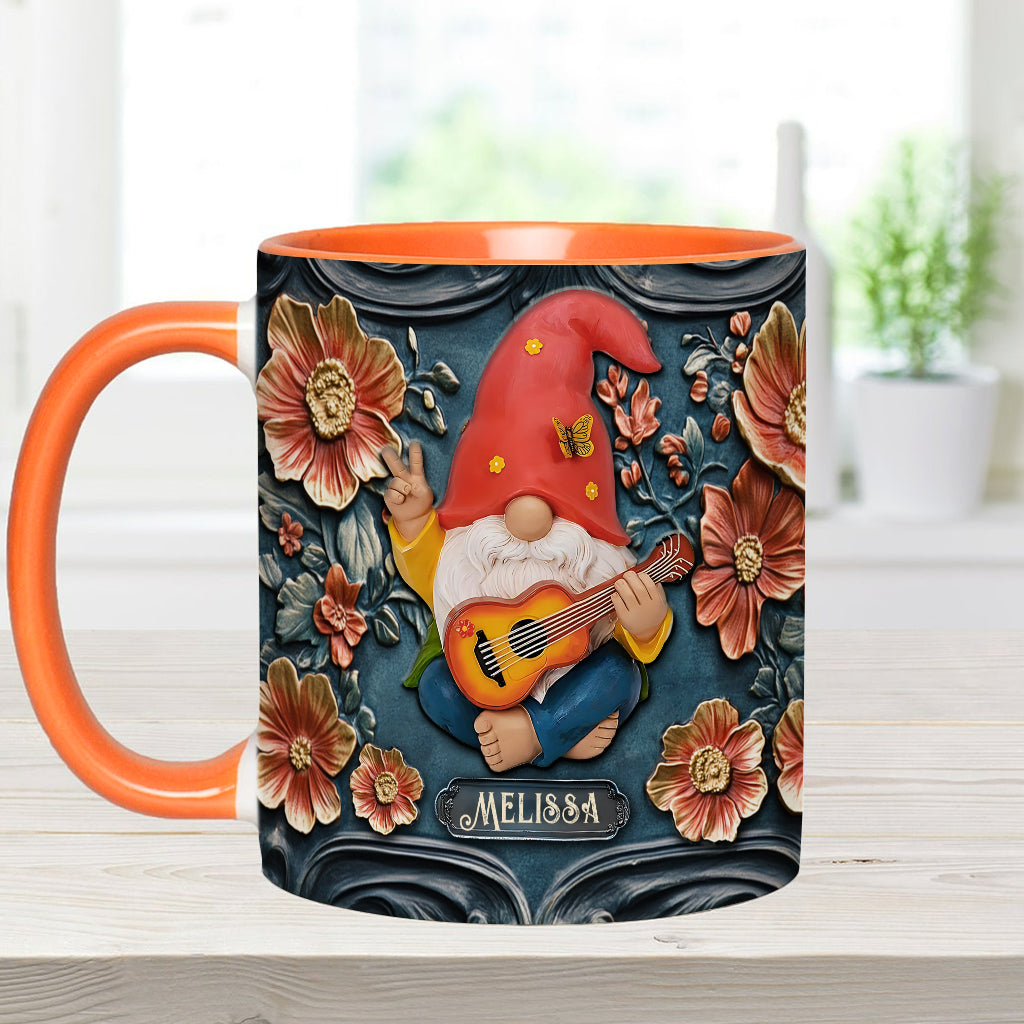 Live Like In Full Bloom - Personalized Hippie Accent Mug
