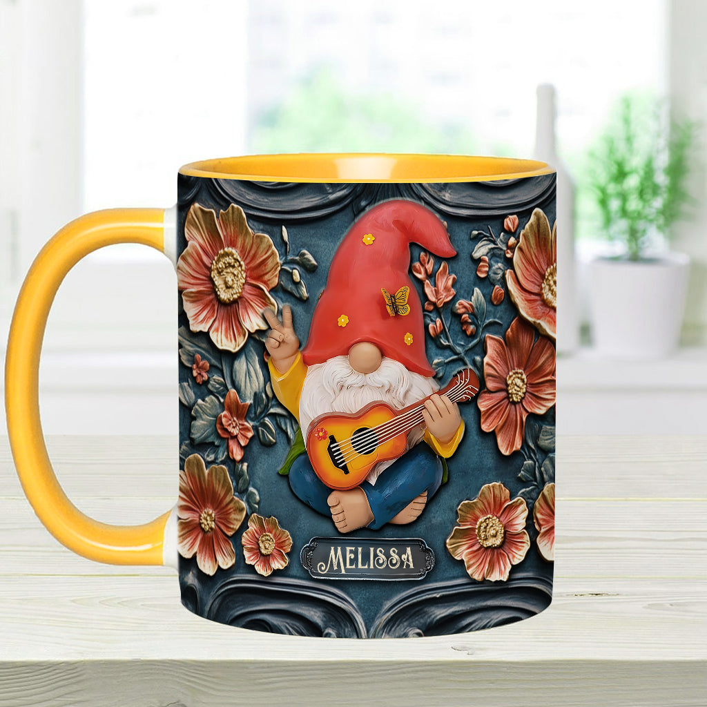 Live Like In Full Bloom - Personalized Hippie Accent Mug