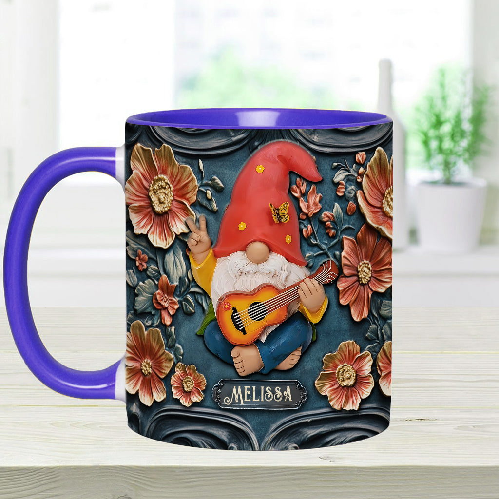 Live Like In Full Bloom - Personalized Hippie Accent Mug