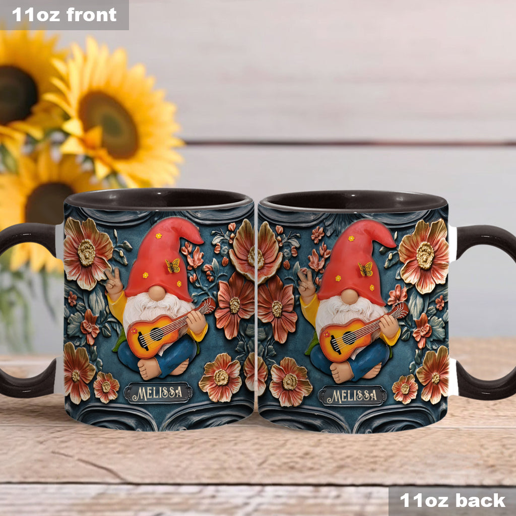 Live Like In Full Bloom - Personalized Hippie Accent Mug