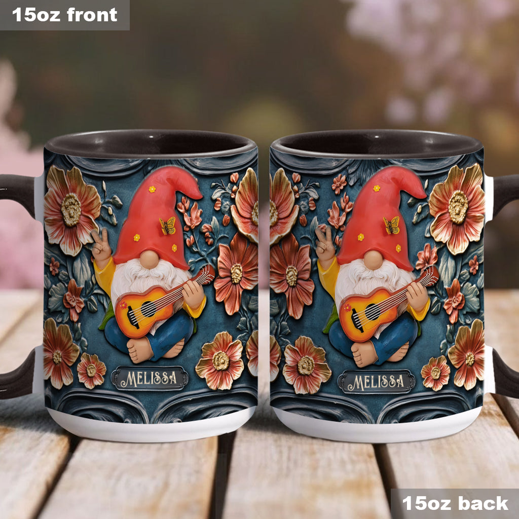 Live Like In Full Bloom - Personalized Hippie Accent Mug