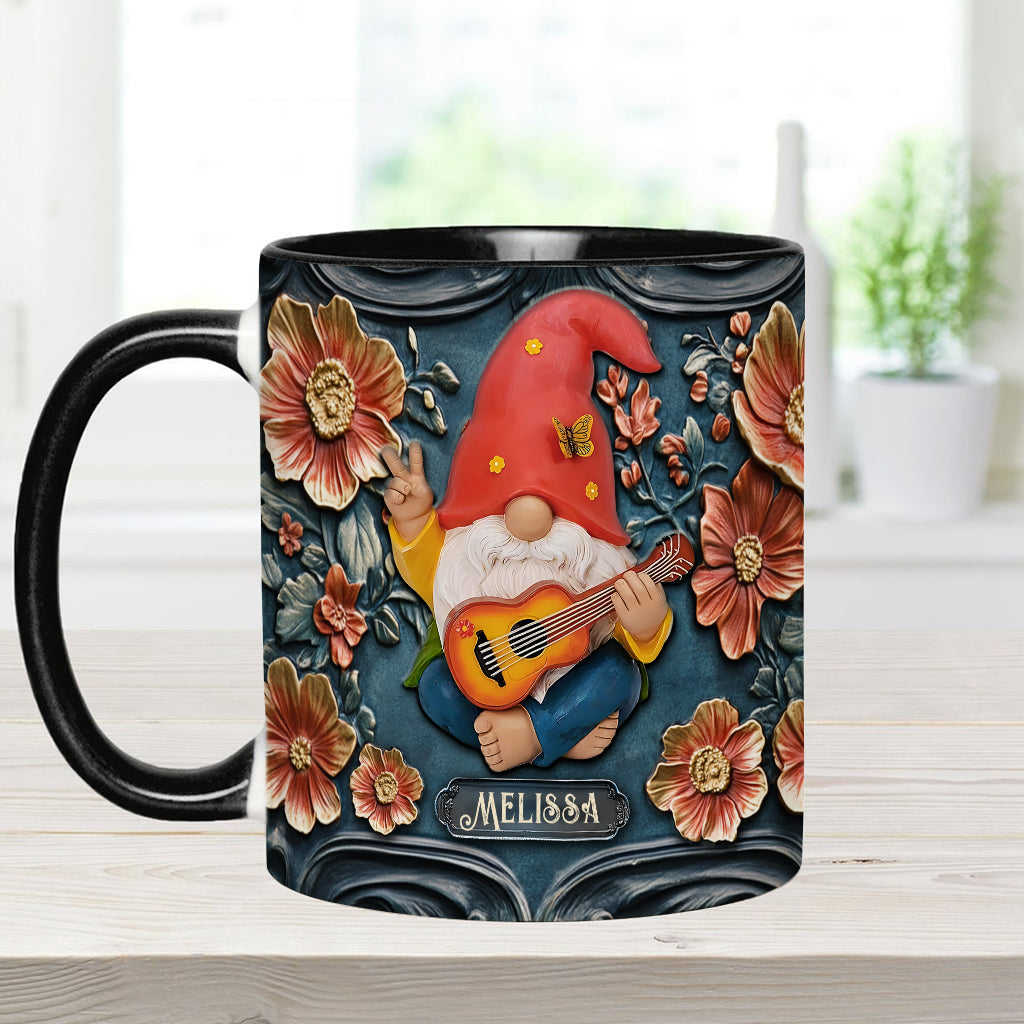 Live Like In Full Bloom - Personalized Hippie Accent Mug