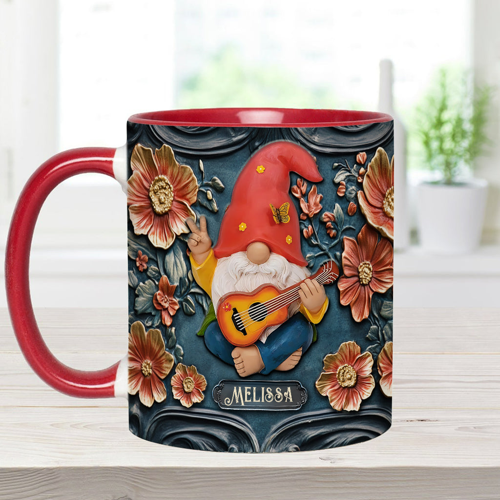 Live Like In Full Bloom - Personalized Hippie Accent Mug