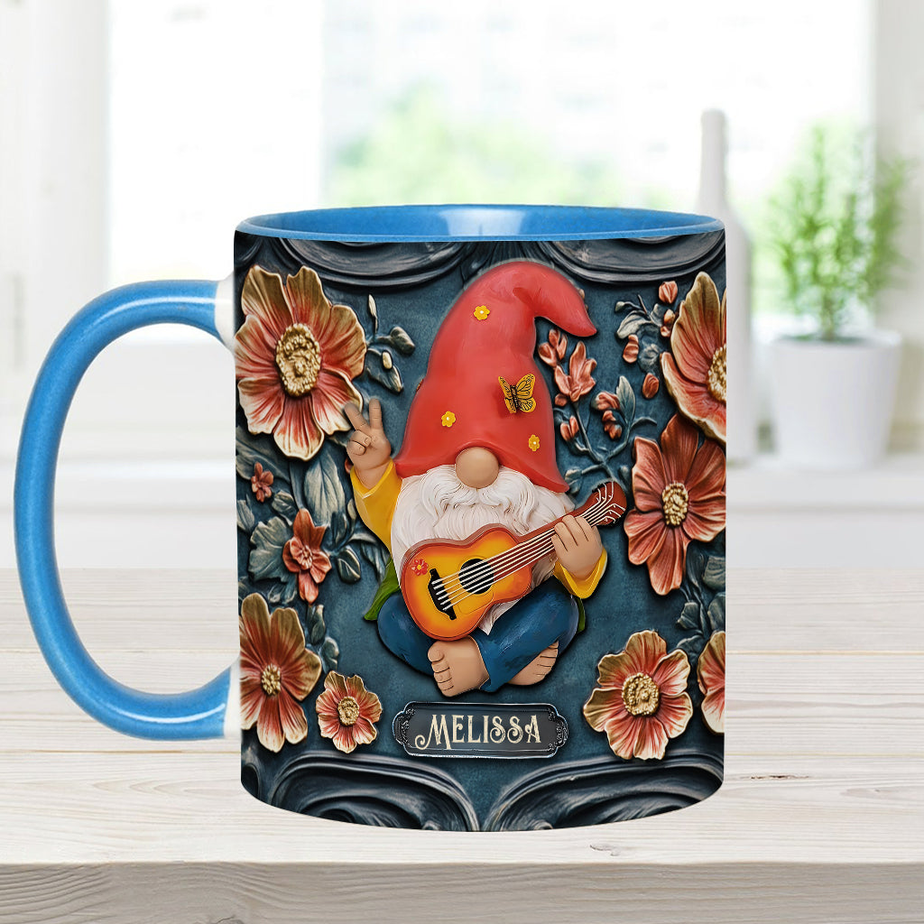 Live Like In Full Bloom - Personalized Hippie Accent Mug