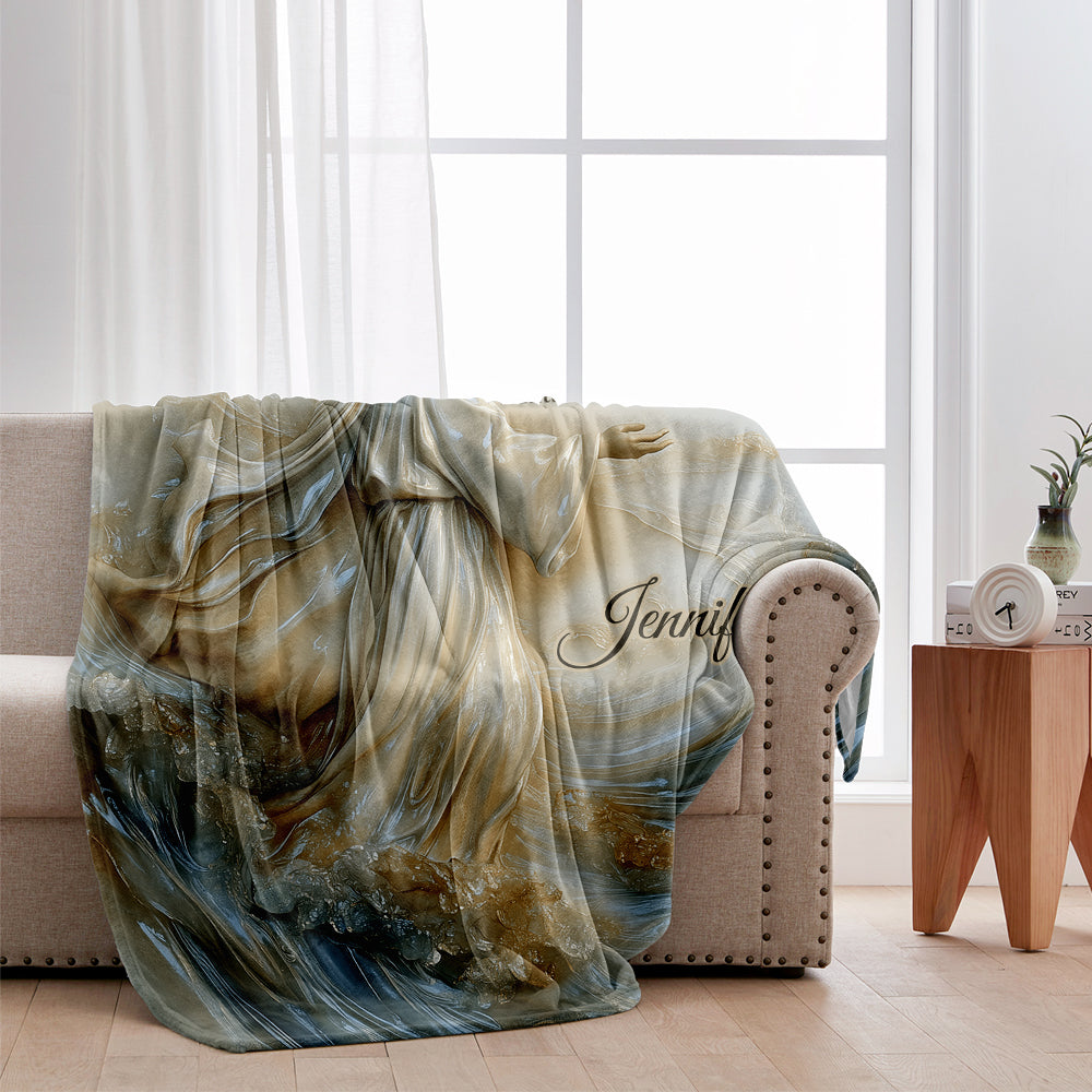 With God All Things Are Possible - Personalized Christian Blanket