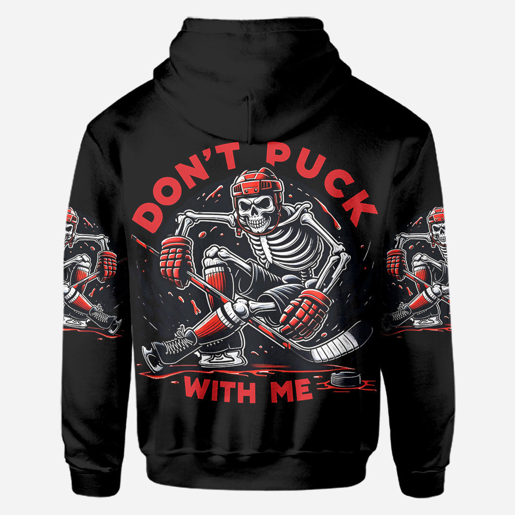 Don't Puck With Me - Personalized Hockey All Over Shirt