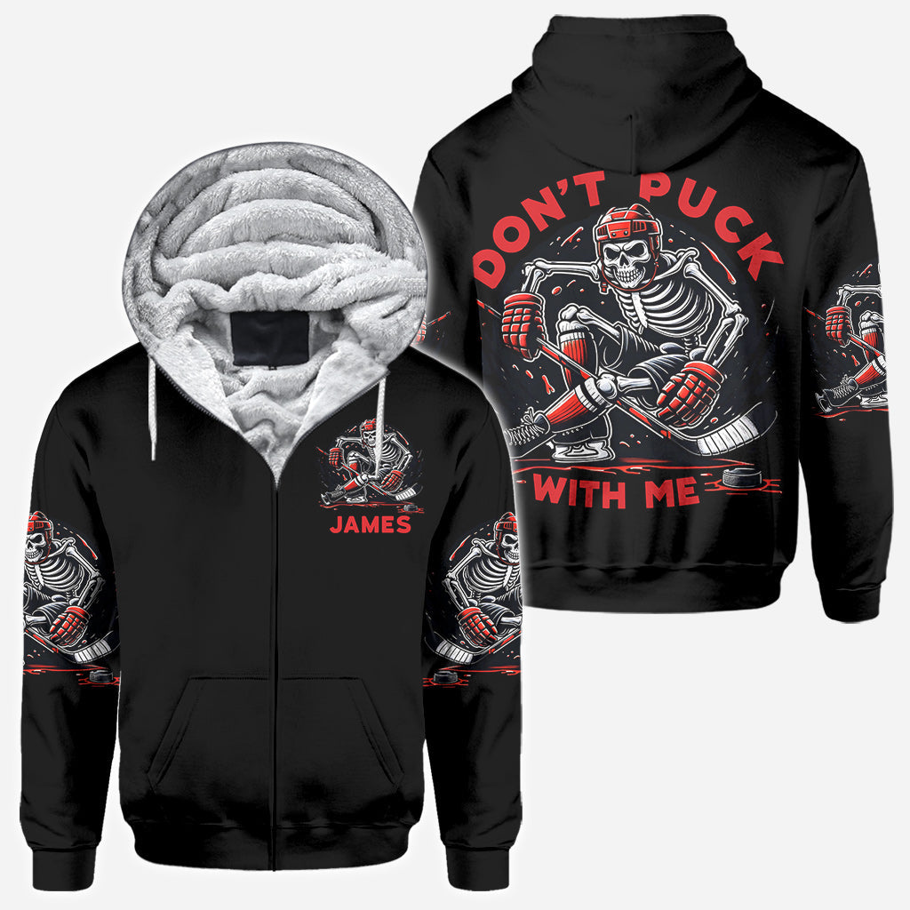 Don't Puck With Me - Personalized Hockey All Over Shirt