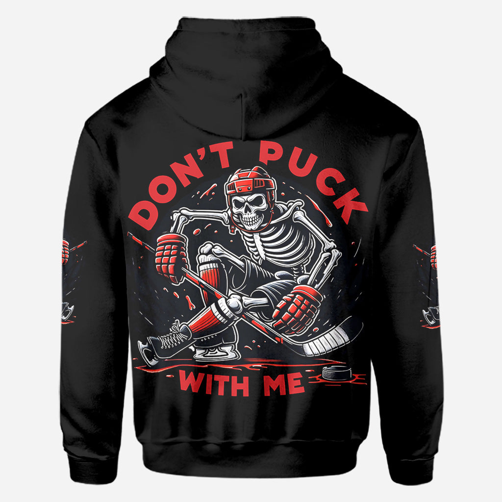 Don't Puck With Me - Personalized Hockey All Over Shirt
