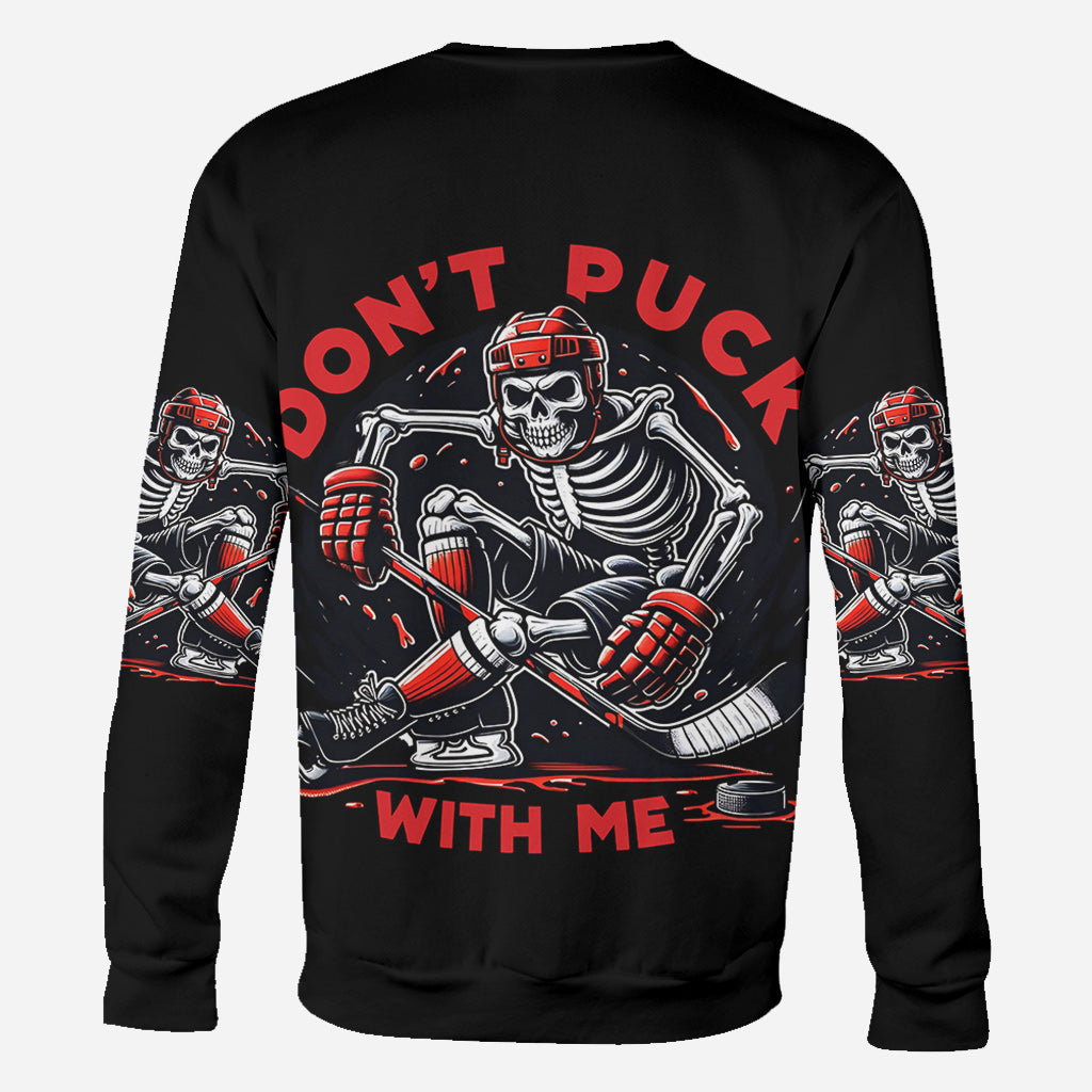 Don't Puck With Me - Personalized Hockey All Over Shirt