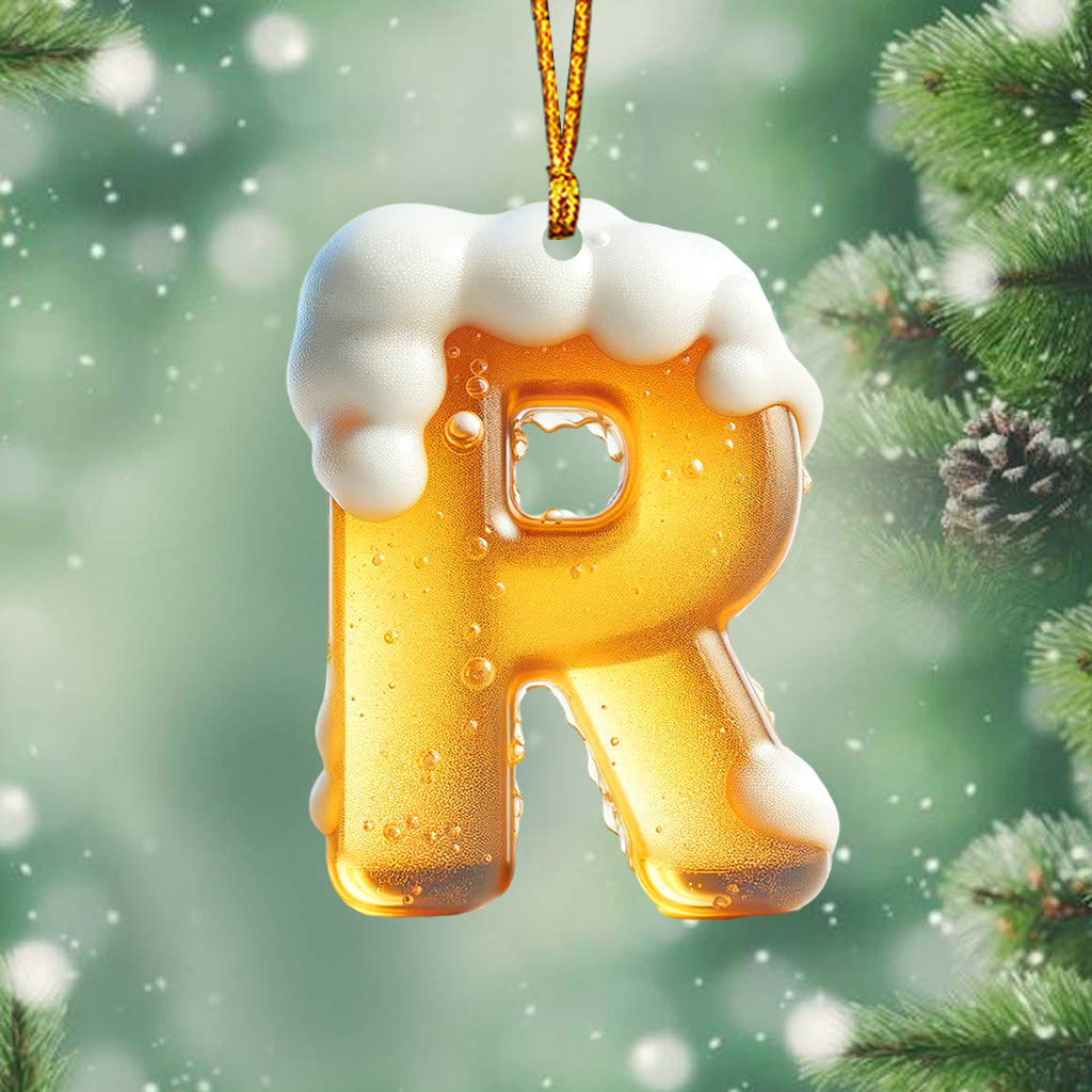 Beer Letter - Personalized Beer Ornament
