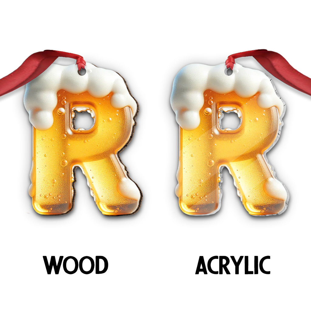Beer Letter - Personalized Beer Ornament