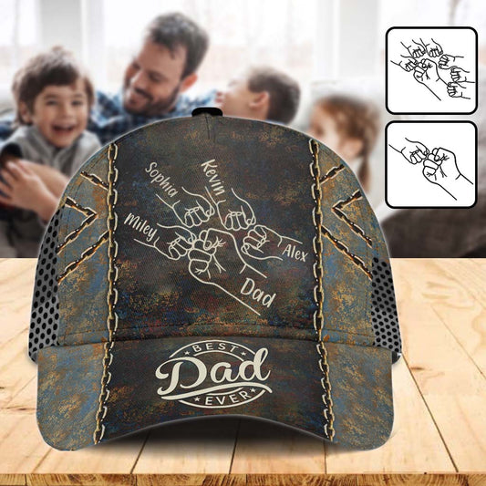 Best Dad Ever Fist - Personalized Father Classic Cap