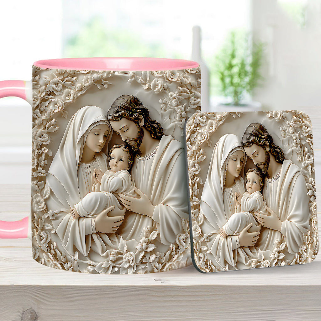 The Holy Family - Personalized Christian Accent Mug