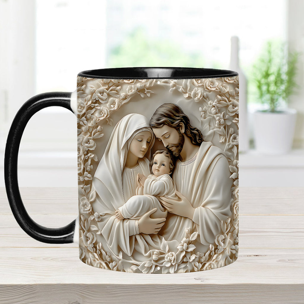 The Holy Family - Personalized Christian Accent Mug