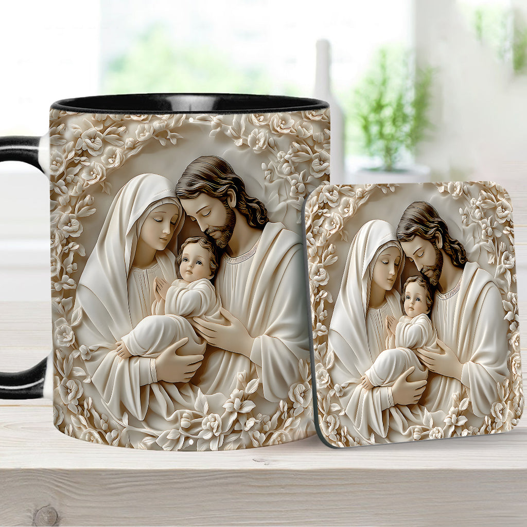 The Holy Family - Personalized Christian Accent Mug