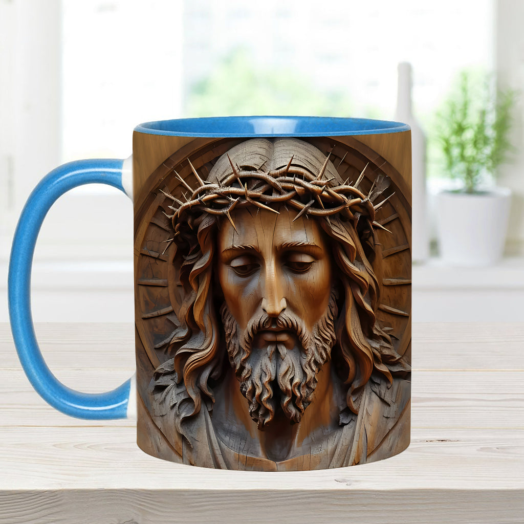 Vintage Jesus Art - Personalized Christian Accent Mug