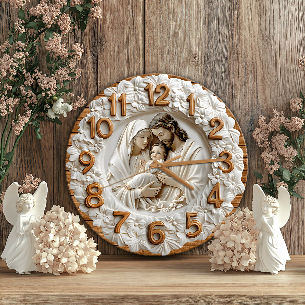 The Holy Family - Christian Wall Clock