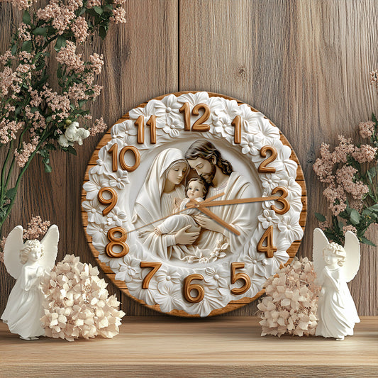 The Holy Family - Christian Wall Clock