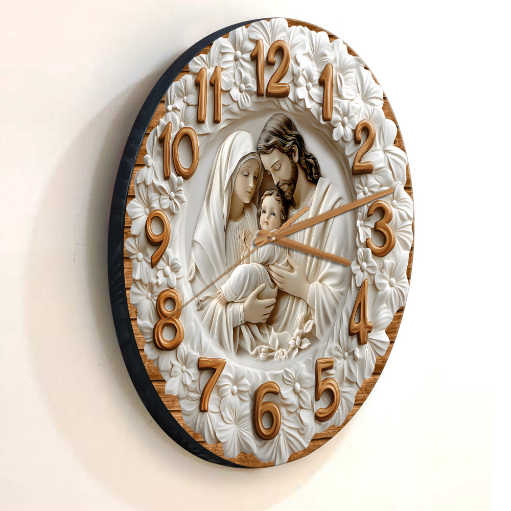 The Holy Family - Christian Wall Clock