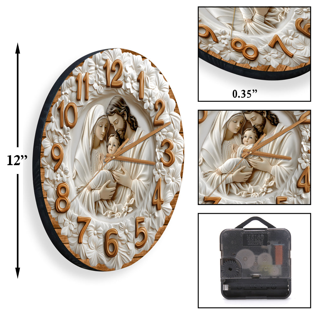 The Holy Family - Christian Wall Clock