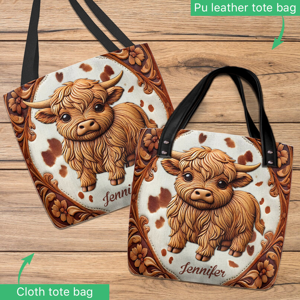 Love Highland Cows - Personalized Tote Bag