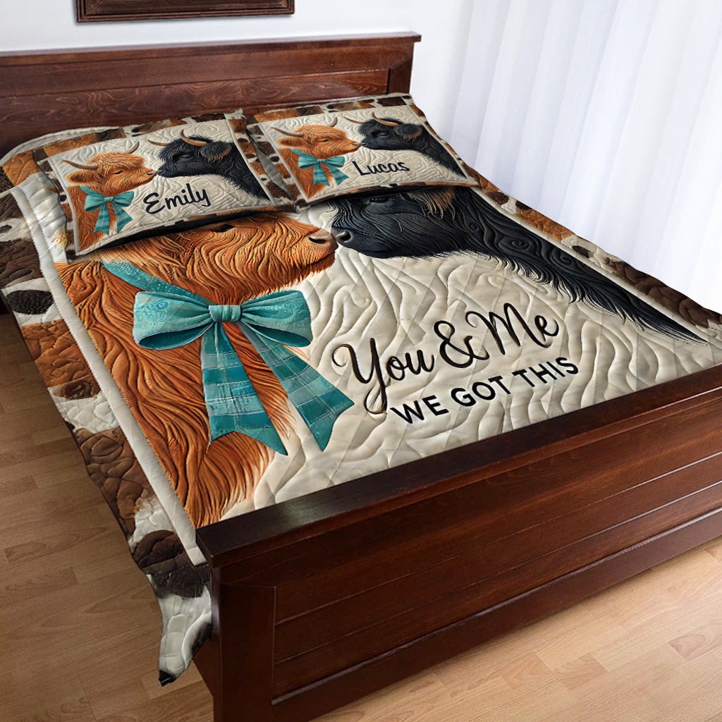 You & Me We Got This - Personalized Quilt Set