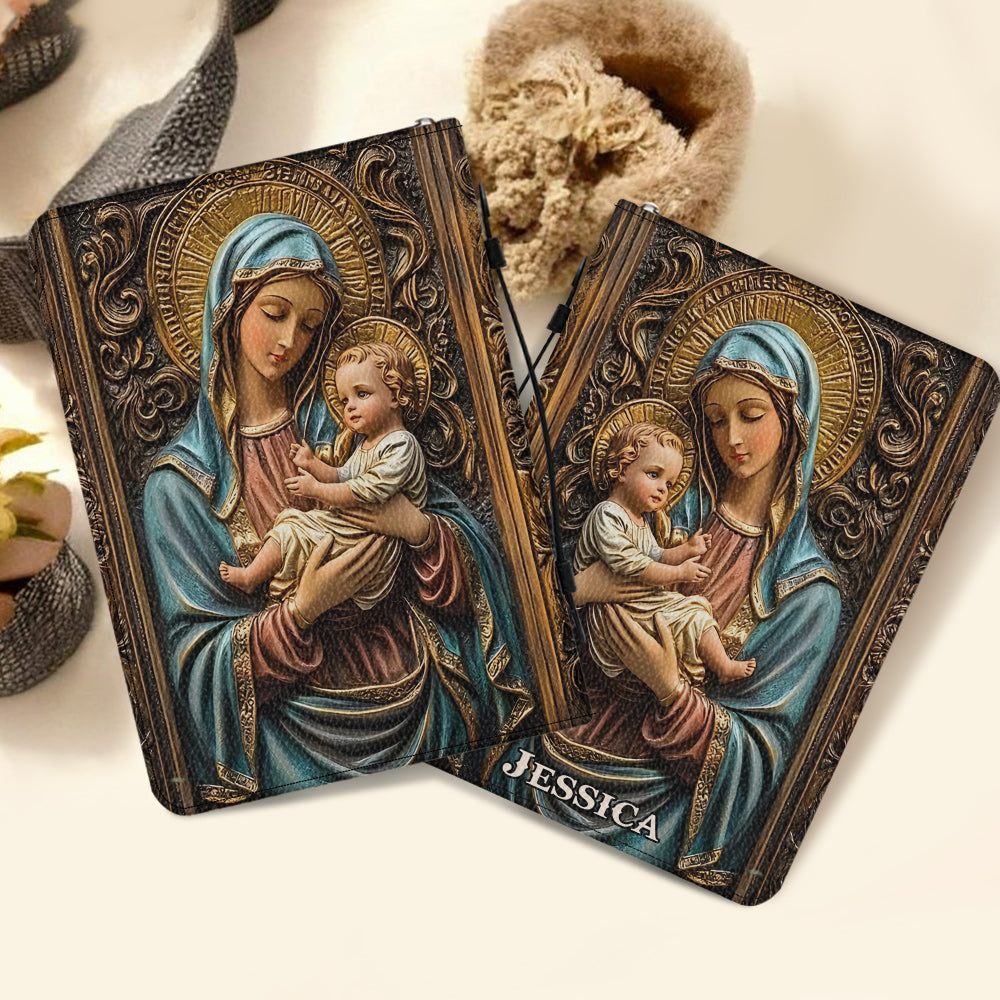 Believer - Personalized Christian Leather Bible Cover Bag