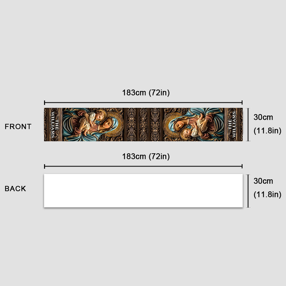 Holy Family - Personalized Christian Table Runner