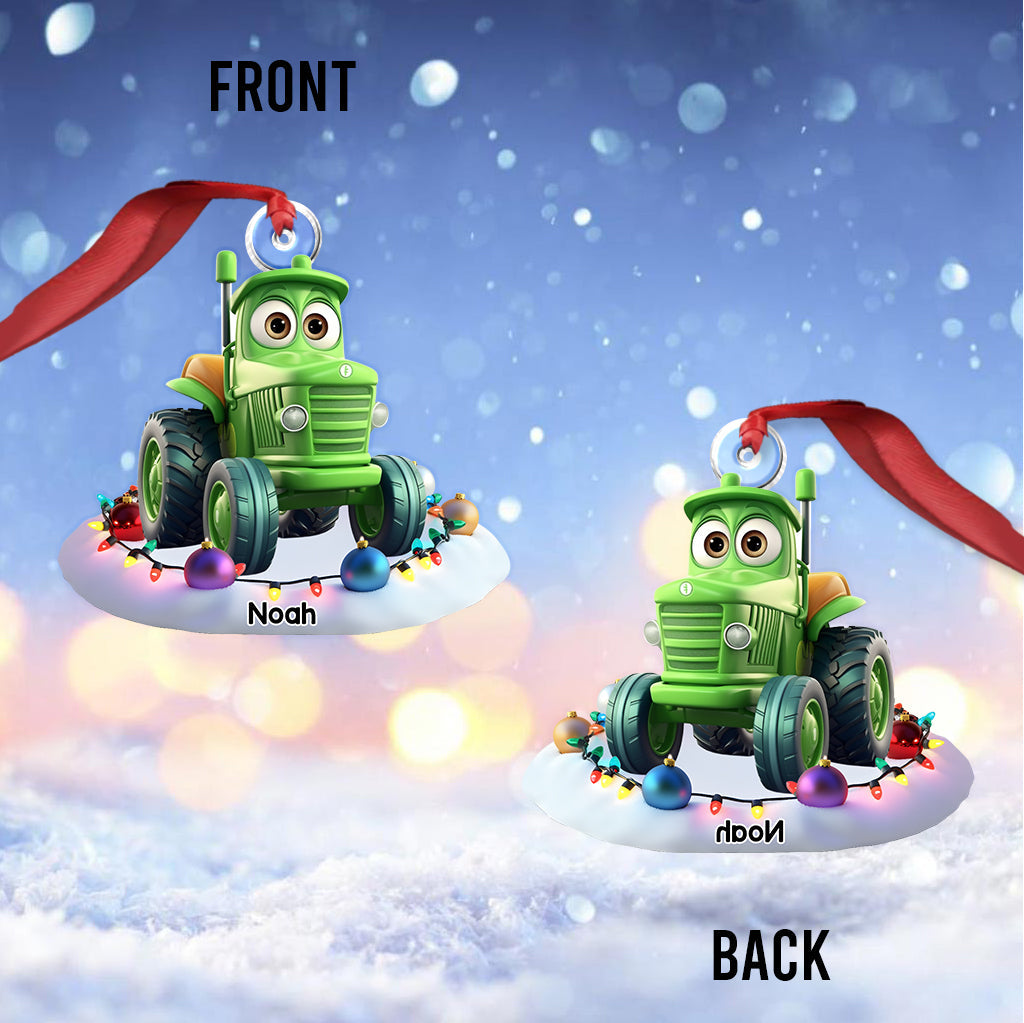 Dream Vehicles Gift For Grandkids - Personalized Kid Custom Shaped Ornament