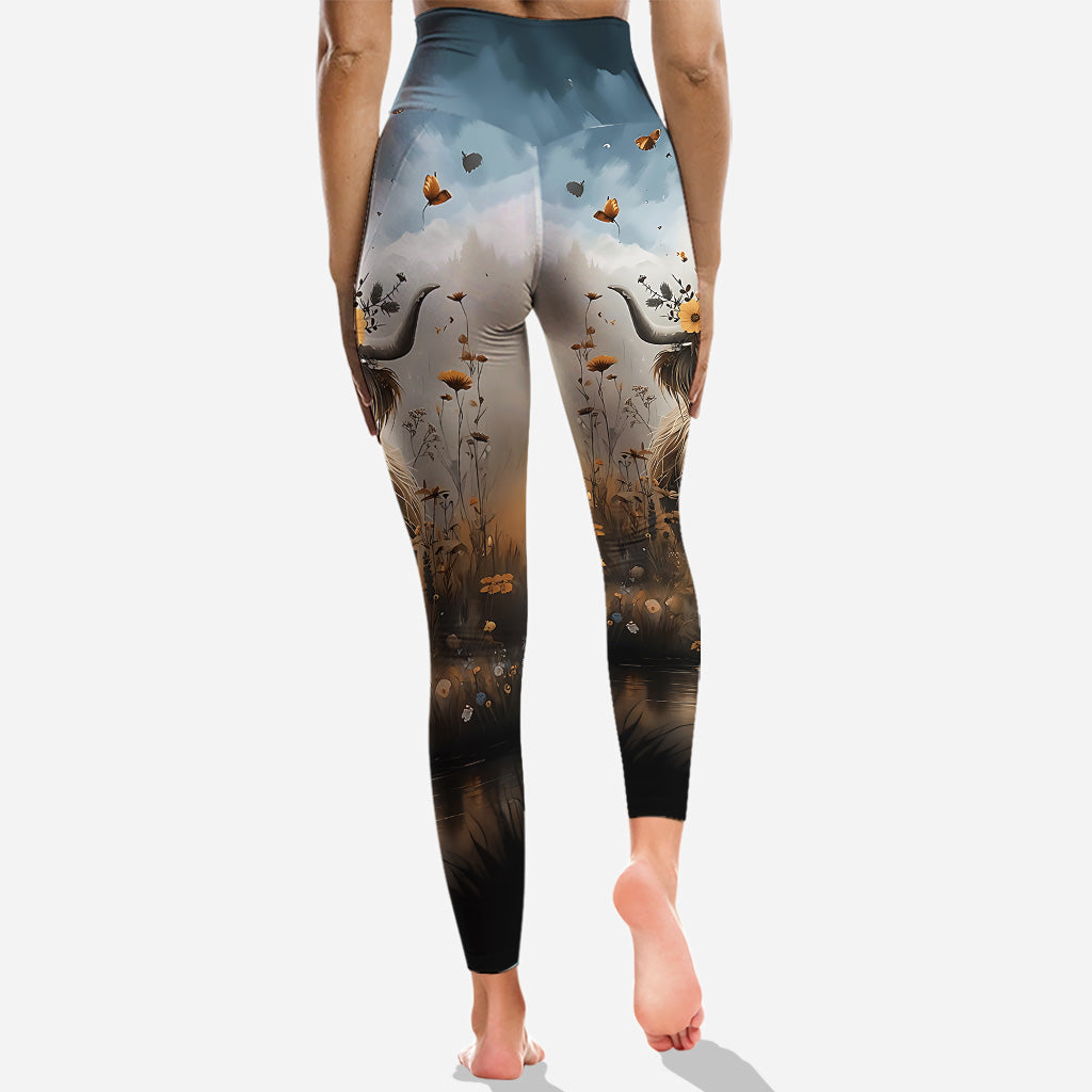 Cute Cow - Personalized Highland Cow Hoodie and Leggings