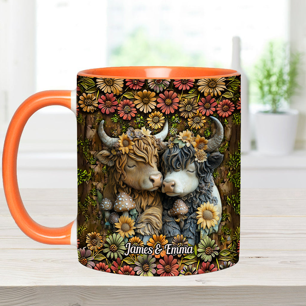 Happy Couple Country Style - Personalized Accent Mug