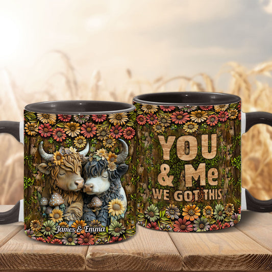 Happy Couple Country Style - Personalized Accent Mug