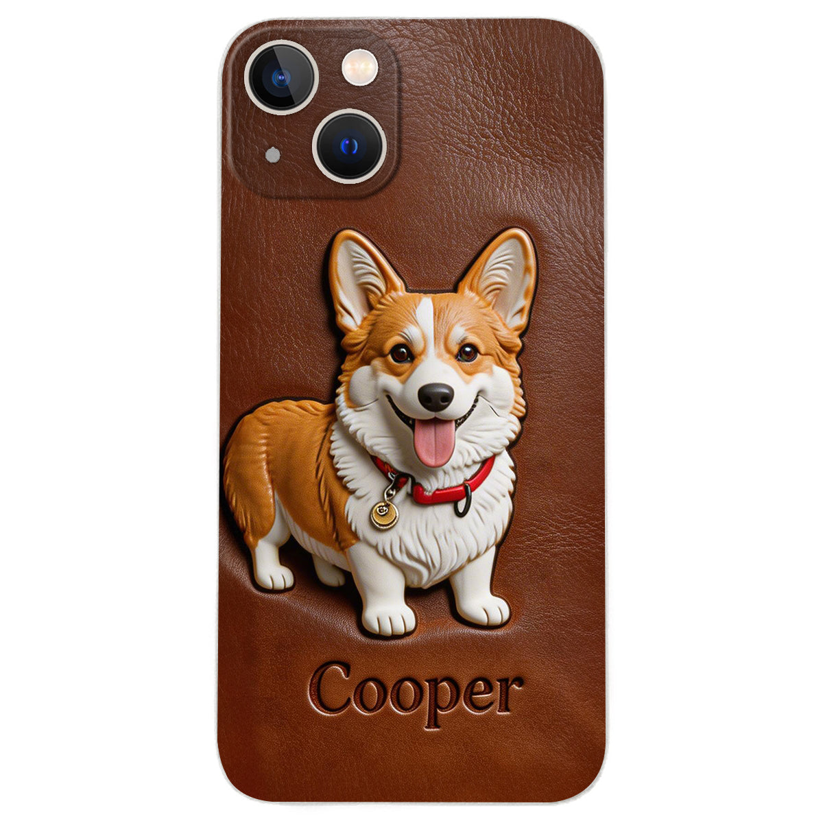 Custom Any Photo - Personalized Dog Leather Phone Case