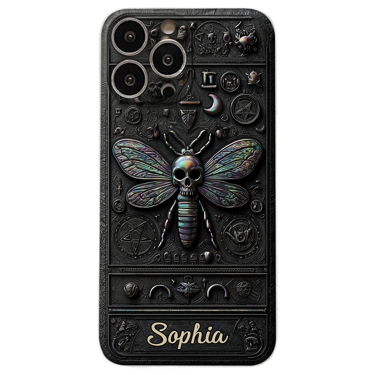 Gothic Witch - Personalized Witch Leather Phone Case