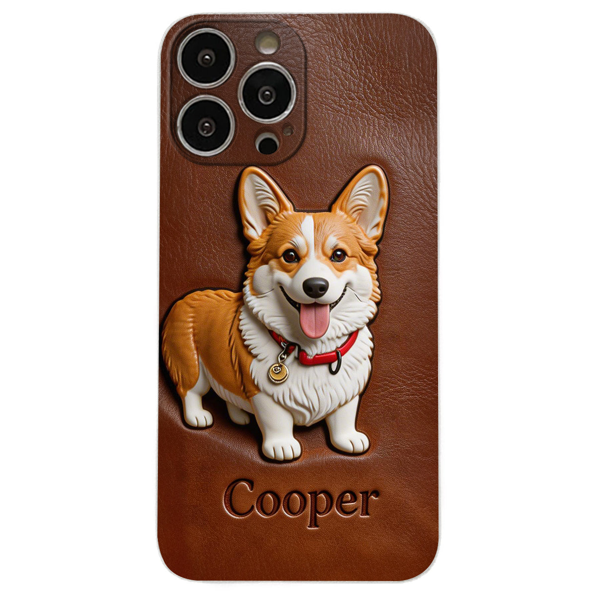 Custom Any Photo - Personalized Dog Leather Phone Case