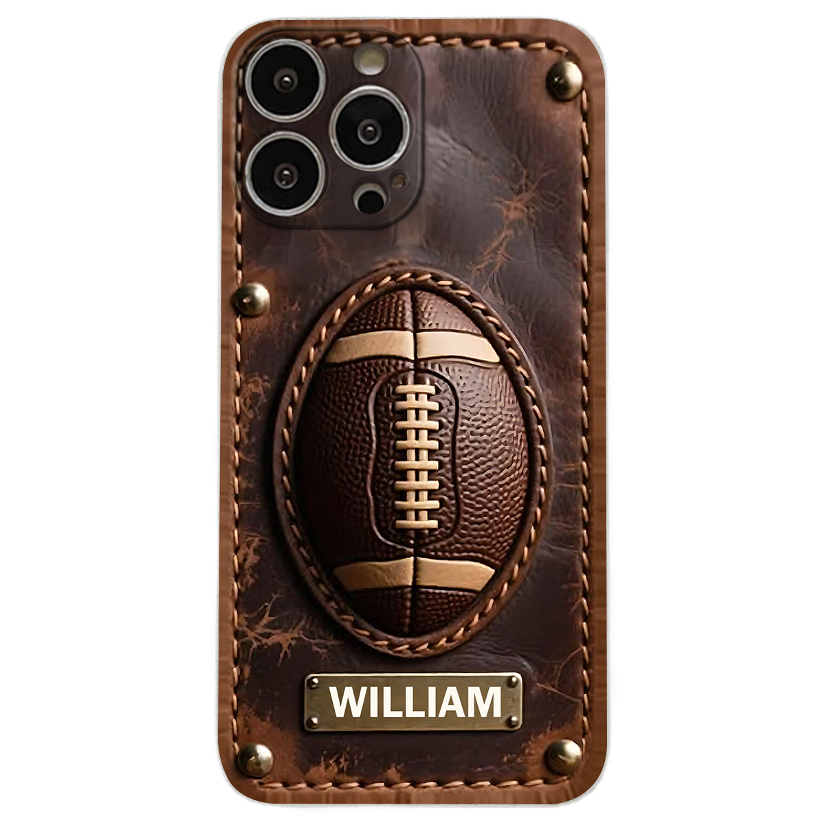 Gameday - Personalized Football Leather Phone Case