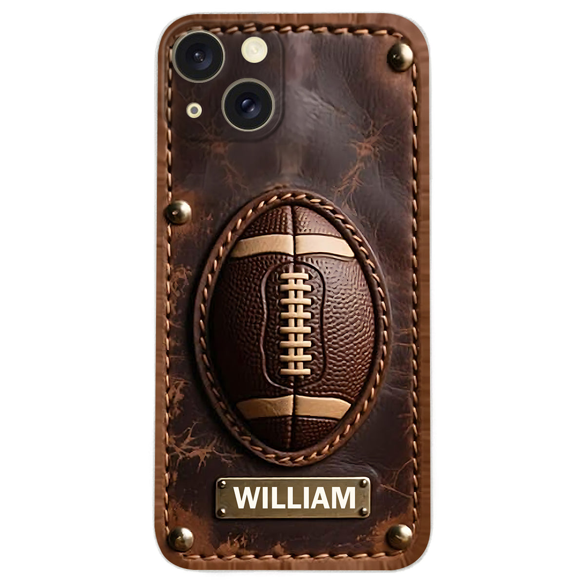 Gameday - Personalized Football Leather Phone Case